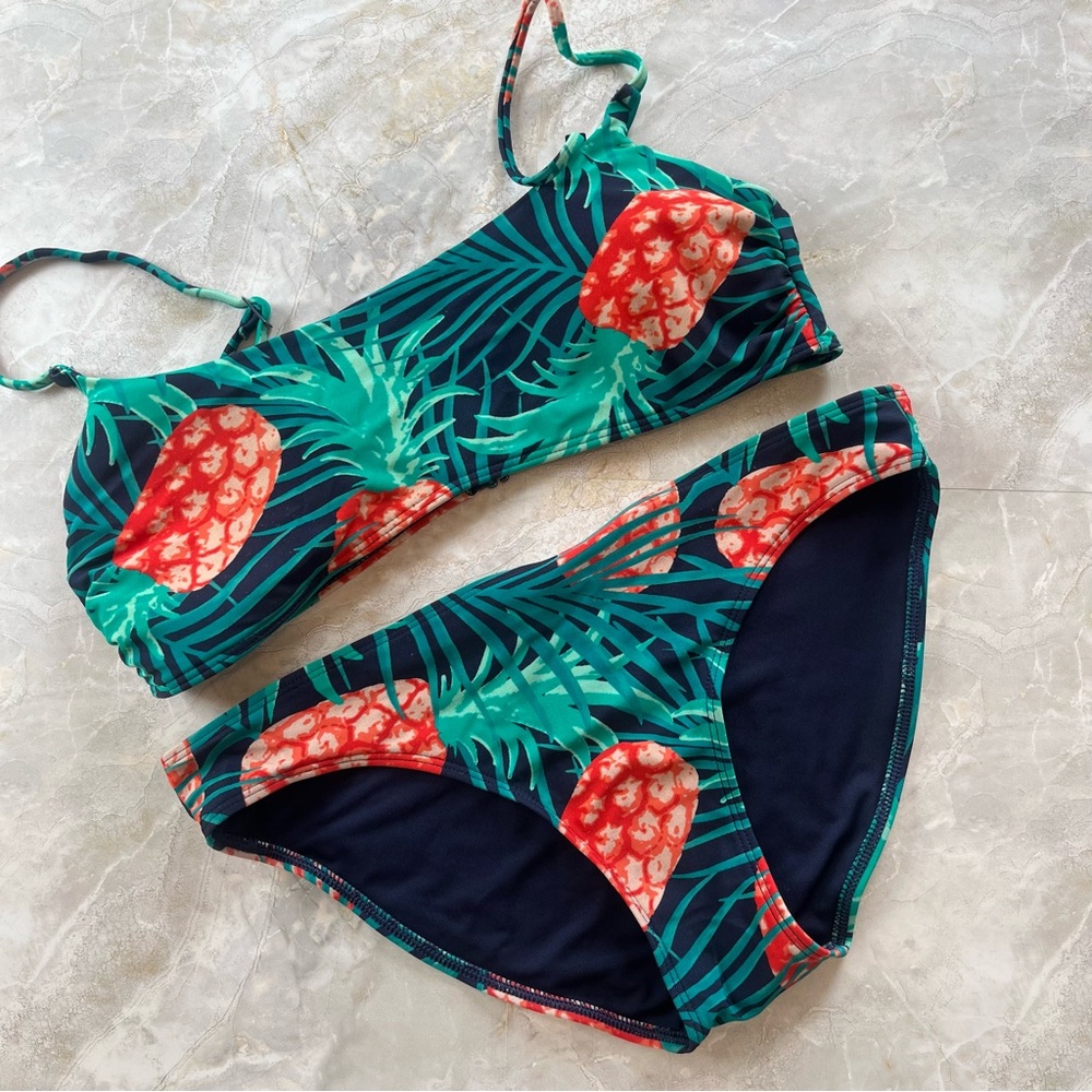 Aerie Tropical Pineapple Bikini size small